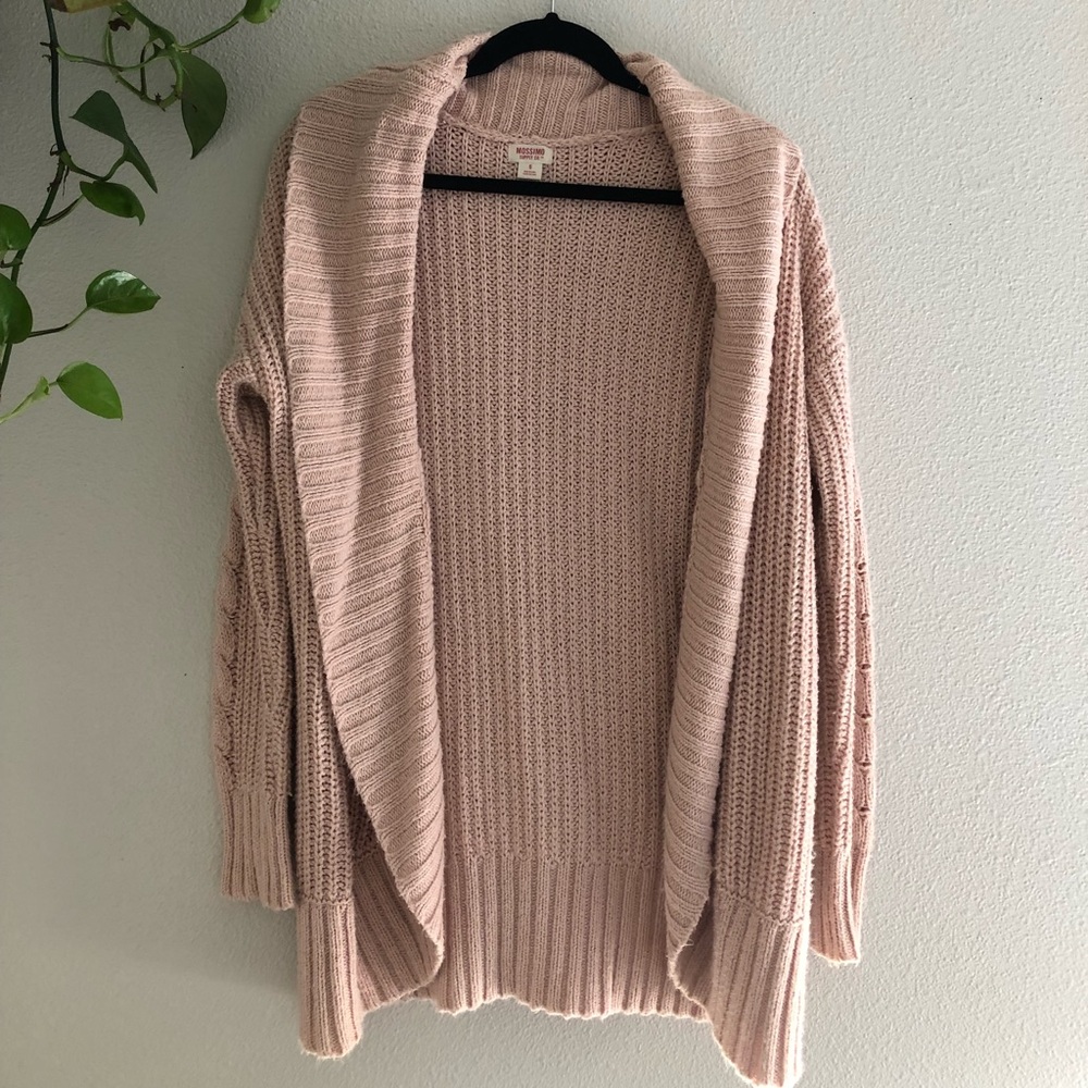 Pick cardigan knit sweater thing